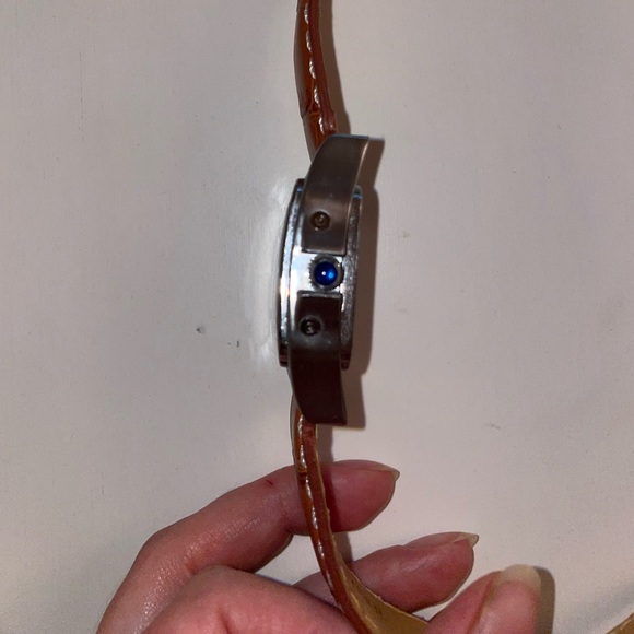 watch.  santos 100 leather strap stainless steel - Picture 7 of 16